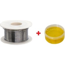 1001 Lehim Teli ve Pastası Seti, 40/60, Tel 50 gr + Pasta 10 Gr, Elektronik Lehimleme Için 2'li Set