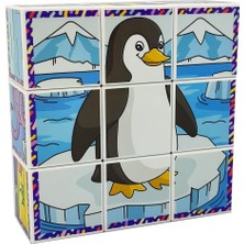 1001 Deniz Hayvanları 3D Manyetik Puzzle (9 Mıknatıslı Küp 6 Yapboz)