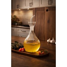 1001 410 Borosilikat Cam Yağdanlık Yağlık Sirkelik 1000ML