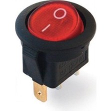 1001 IC-131A Yuvarlak Işıklı Anahtar On-Off 3p 12V Dc