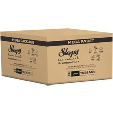 1001 Bio Natural Premium Plus Hijyenik Ped Mega Paket Uzun 36X12 (432 Adet)