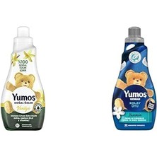 1001 Konsantre Çamaşır Yumuşatıcısı Vanilya 1200 ml 50 Yıkama 1 Adet ve Yumoş Uzman Kırışıkl