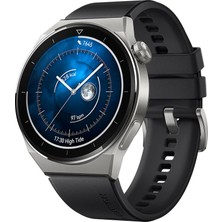 1001 Watch Gt 3 Pro 46MM Titanyum Kasa ve Siyah Kauçuk Kayış Akıllı Saat