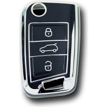 1001 Autohan Keys Volkswagen Golf 7, Golf 7.5, Tiguan, Polo, T-Roc, T-Cross Için Lüks Nano Anahtar Koru