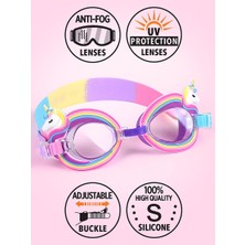 1001 Kız Çocuk Deniz Gözlüğü Anti-Fog Unicorn