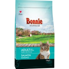 1001 Bonnie Kuru Kedi Maması, Somonlu, Yetişkin, 1.5 kg