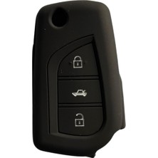1001 Autohan Keys Silikon Anahtar Koruma Kılıfı, Toyota Corolla Auris Yaris Verso Avensis Aygo Hilux I