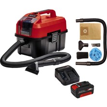 1001 Te-Vc 18/10 Li - Solo, Akülü Islak/kuru Süpürge + Einhell 18V 4,0 Ah Pxc Starter Kit, Akü & Şa