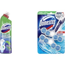 1001 Tuvalet Temizleyici Renk Değiştiren Tuvalet Uzmanı Kireç Çözücü 750 ml 1 Adet(1) Domestos Ok