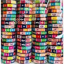 1001 Matematik Öğrenme Zeka Küpü, Renkli Sayı ve Işlem Blokları, Eğitici Oyuncak 12 Ad