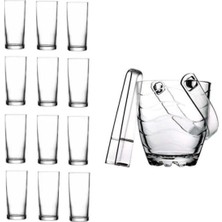 1001 Rakı Bardak ve 14 Prç. Rakı Bardağı ve Buz Kovası Seti 1785618004000