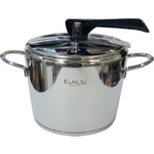 1001 5110 Silindir Klasik Düdüklü Tencere 5 Litre Silver