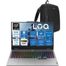1001 Loq 15AHP10 Amd Ryzen 7 250 40GB Ddr5 1tb SSD Windows 11 Pro RTX5060 8gb 100W 15.6" Fhd (1920X1080)