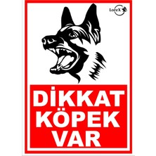 1001 Dikkat Köpek Var Pvc Uyarı Levhası