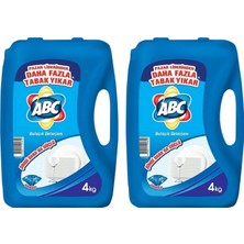 1001 Abc Bulaşık Deterjanı Power, Güçlü Temizlik, 4 Kg, 2'li Paket