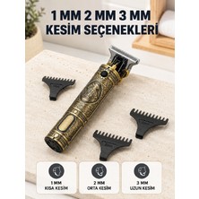 tp Profesyonel Saç ve Sakal Tıraş Makinesi 1500 Mah Bataryalı 1 2 3 mm Taraklı - Lisinya