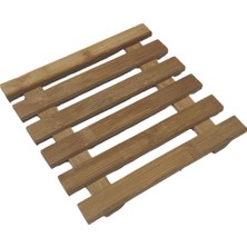 1001 Doğal Bambu Nihale, Kare Şekilli, 15X15 Cm, Sıcak Tencere Altlığı