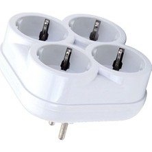 1001 Topraklı Çoklu Priz, 4'lü Golyat Priz Çoklayıcı, 16 Amper, 250 Volt, Çok Renkli, Akım Koruma