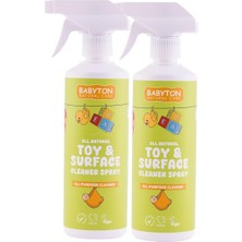 1001 Doğal Oyuncak ve Mama Sandalyesi Temizleyici 2'li Set 500 ml X2