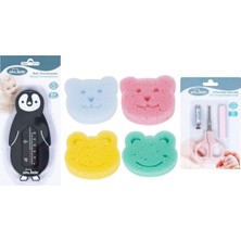 Banyo Seti(Banyo Derecesi+Banyo Süngeri+Makas Seti)