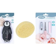 Banyo Seti(Banyo Derecesi+Banyo Süngeri+ Makas Seti)