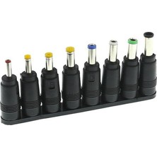 1001 8in1 5.5 * 2.1-2.5mm Adaptör Dc Uç Çevirici Set Konnektör Başlık