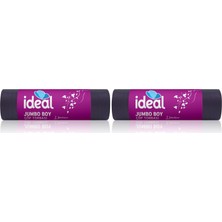 1001 Ideal Jumbo Boy Çöp Poşeti 7'li 80X110 Cm, Sızdırmaz Yırtılmaz Jumbo Boy Çöp Torbası, Ger