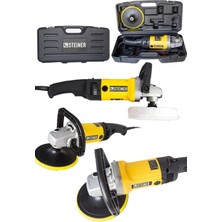1001 Germany Technology 3000 Watt Profesyonel 6 Kademe Devir Ayarlı Pasta Cila Polisaj Makinesi