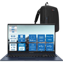 1001 Vivobook X1504VA 15 1.nesil Core 5 120U-40GB-4TB SSD Fhd 15.6INC-WINDOWS11HOME Taşınabilir Bilgisa