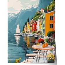 1001 Çerçevesiz Poster Kıyı Kafesi - Sahil Manzarası Salon Dekoru Poster 105968, 21 x 30