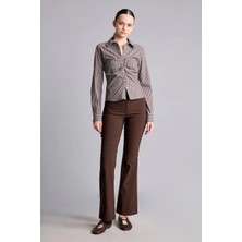 DeFacto Flare Fit Normal Kalıp Normal Bel İspanyol Paça Pantolon G2313AX26AU