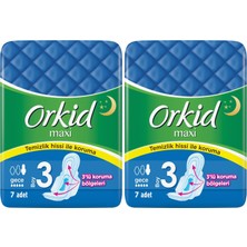 1001 Maxi Hijyenik Ped Gece Tekli Paket 7 Ped 2li Paket