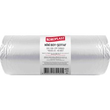 1001 Ekonomik Endüstriyel Mini Şeffaf Çöp Torbası 40’lı 40X50 Cm, Yırtılmaya Dayanıklı & Sız