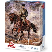 1001 Atatürk Sakarya Isimli Atıyla Kolaj 1000 Parça Puzzle