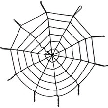 Marsilyan Halloween Cadılar Bayramı Örümcek Ağ Dekor Siyah 1.5 Metre BX40