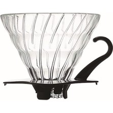 1001 V60 02 Dripper (Siyah Cam)