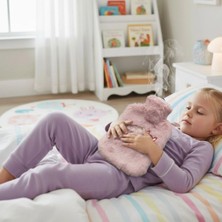 Marsilyan Mutlu Robot Hayvan Figürlü Pembe Peluş Sıcak Su Torbası 1 Lt – Yumuşak Kılıf, Uzun Süre S