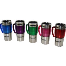 Marsilyan Uzun Krom - Renkli Termos Bardak 450ML. BX40