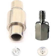 Kazan Hobi 9,5 mm Memeli Perçin Kalıbı, El Presi Uyumlu, Üst Diş 1/4 Alt 1/2 Yuva