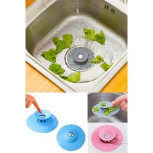 1001 2 Kademeli Dokunmatik Lavabo Tıkacı Silikon Lavabo Gider Tıpası