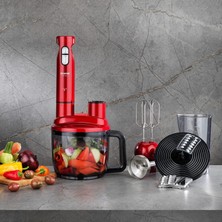 Kazan Hobi Schäfer Chef Blend Mega Blender Set-Kırmızı