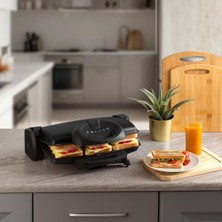 Kazan Hobi Aryıldız Contact Grill Tost Makinesi Siyah