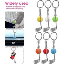 Marsilyan Gerçekçi Golf Tasarımlı Şık Anahtarlık Kolye Çanta Süsü Golf Keychain BX40