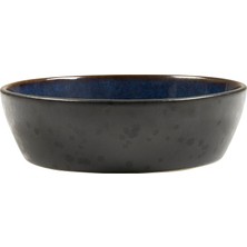 1001 Çorba Kasesi, Porselen Çorba Kasesi, 18 cm Çapında, Siyah/koyu Mavi
