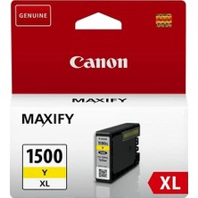 1001 PGI-1500XL Y Yüksek Kapasiteli Orijinal Sarı Mürekkep Kartuşu 9195B001