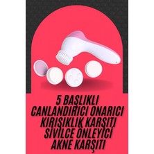 Hace Bazaar Cilt Temizleme ve Masaj Aleti 5 Başlıklı Akne ve Sivilce Önleyici