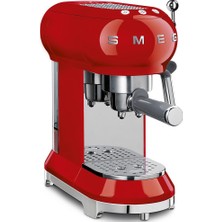 1001 50's Style Retro Espresso Kahve Makinesi Glossy Red