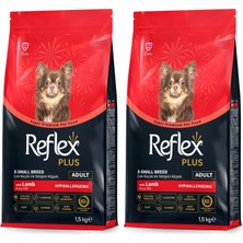 1001 Plus Kuzu Etli Küçük Irk Yetişkin Köpek Maması 1.5 kg (2 Paketi)