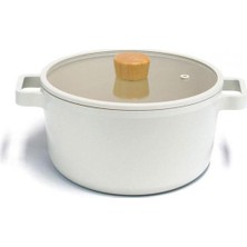 1001 Fika 26 cm Cam Kapaklı Döküm Tencere D-NEOF226D
