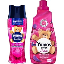 1001 Çamaşır Parfümü Begonvil 200 G + Yumoş Extra Konsantre Çamaşır Orkide 1440 ml